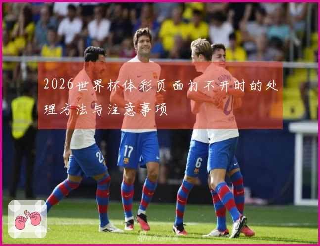 2026世界杯体彩页面打不开时的处理方法与注意事项